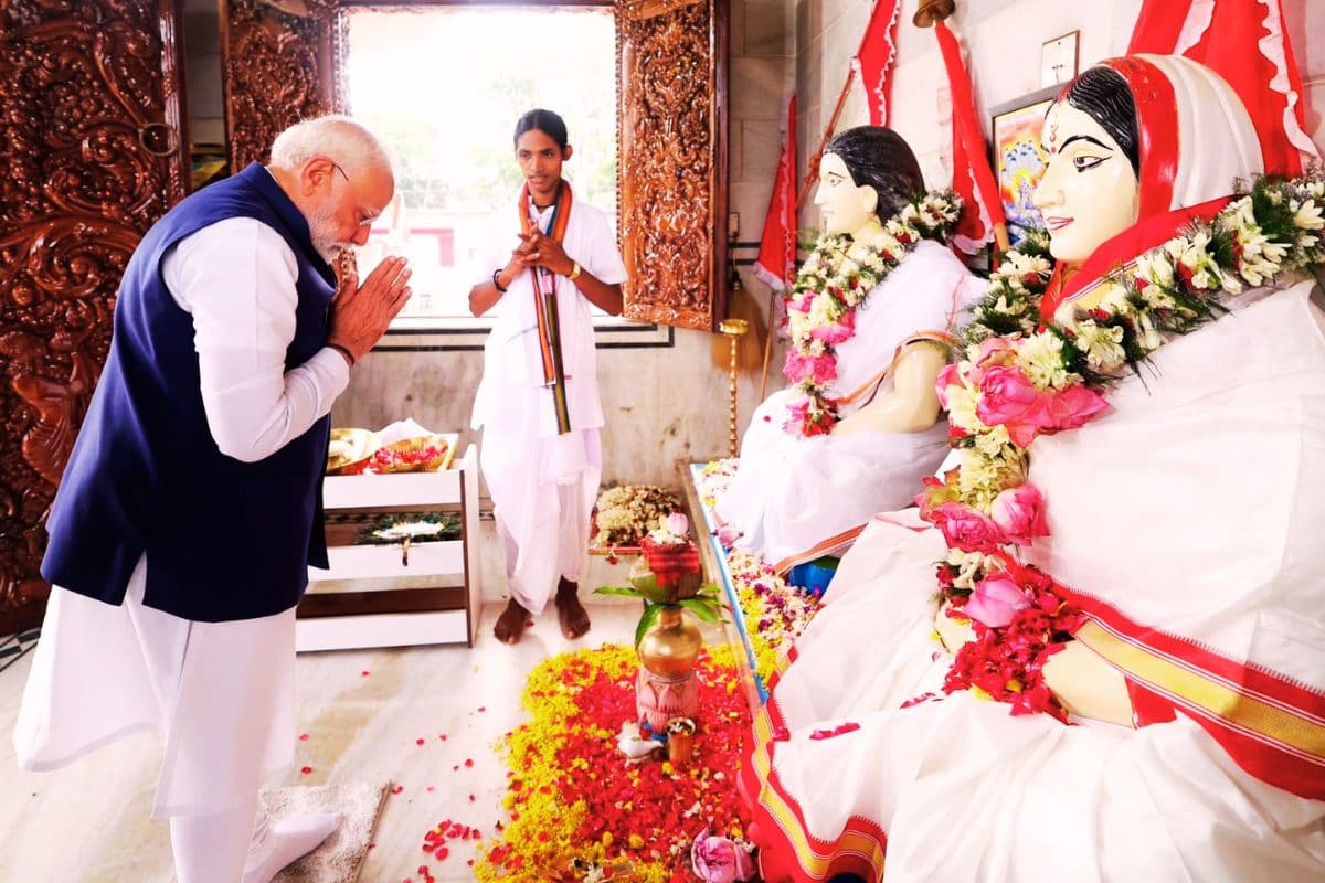 PM Modi Thakurbari Visit West Bengal Election 2026 PM Modi Thakurbari Visit West Bengal Election 2026