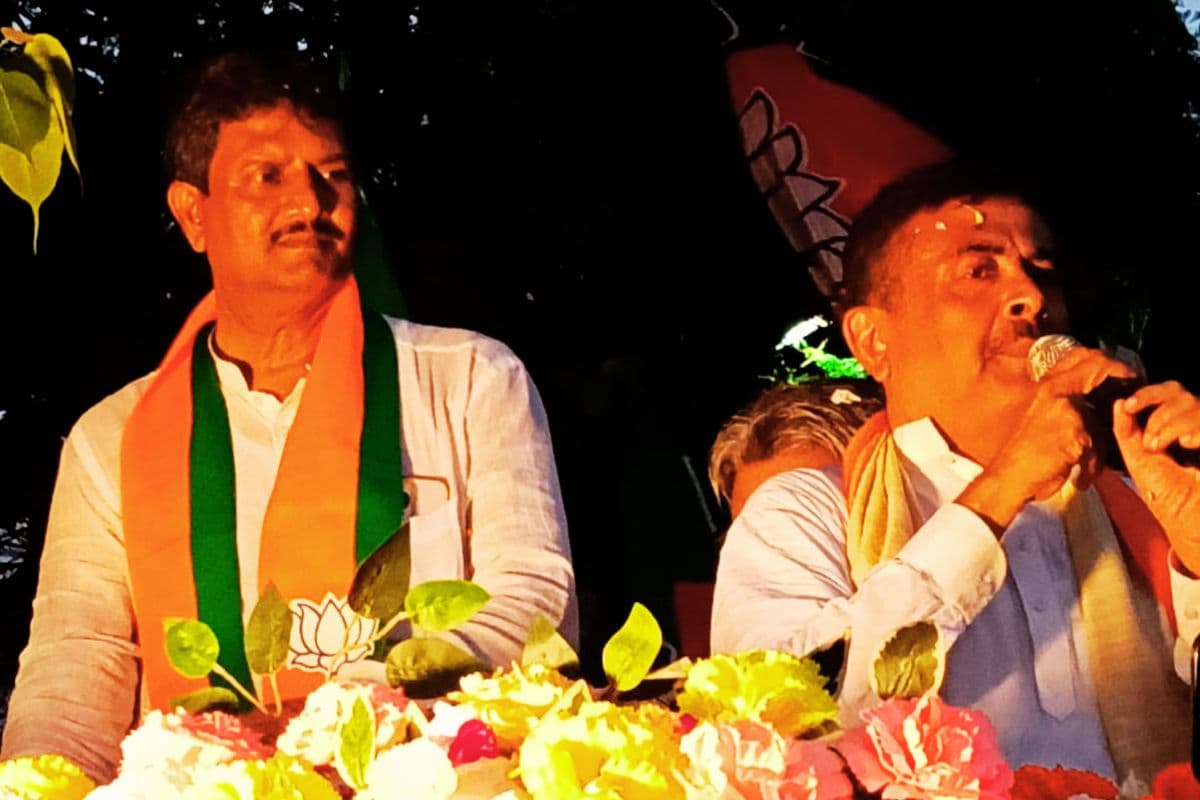 Suvendu Adhikari Road Show TMC-BJP Clash West Bengal Election 2026 Suvendu Adhikari Road Show TMC-BJP Clash West Bengal Election 2026