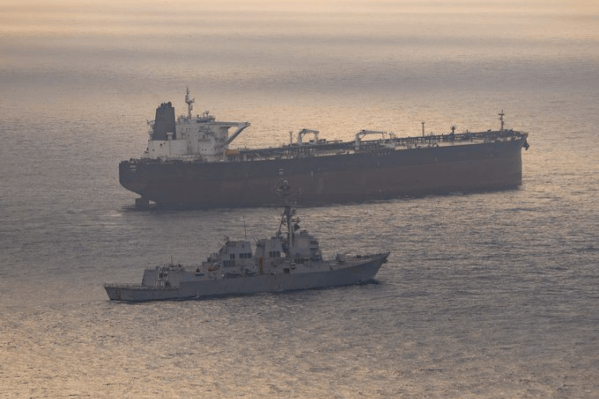 Uss rafael peralta intercepts iranian ship maritime blockade Uss rafael peralta intercepts iranian ship maritime blockade