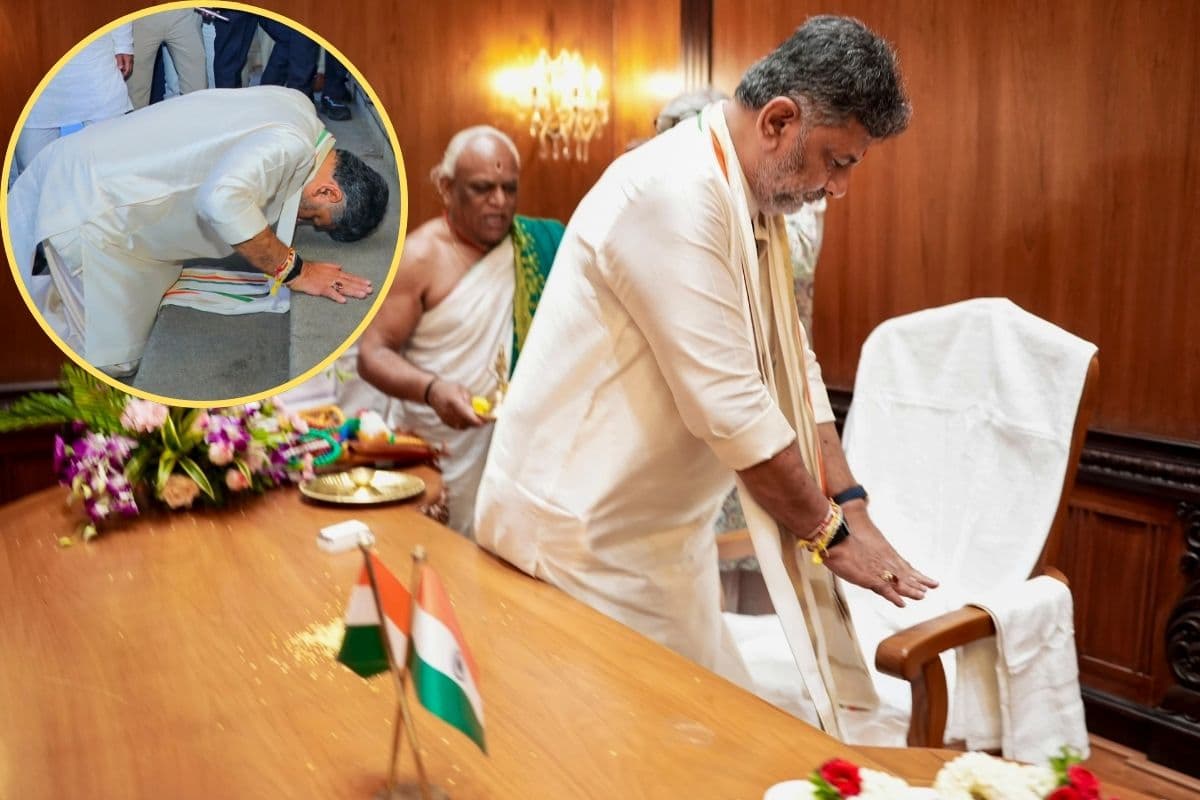 DK Shivakumar takes charge DK Shivakumar takes charge