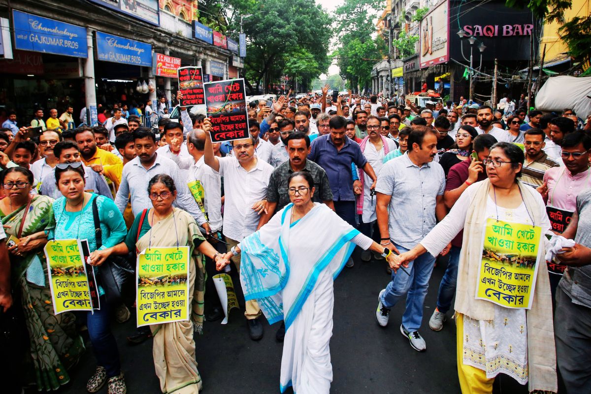Mamata Banerjee Protest March West Bengal News Today Mamata Banerjee Protest March West Bengal News Today