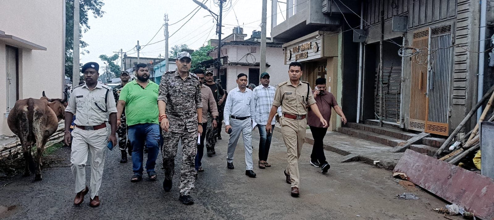 रथयात्रा व मेला की तैयारियों का एसपी ने किया निरीक्षण