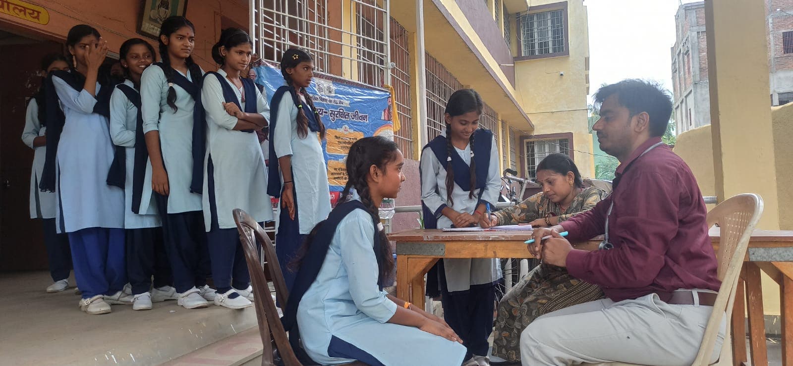 109 छात्राओं की हुई स्वास्थ्य जांच, एनीमिया समेत कई बीमारियों की हुई पहचान
