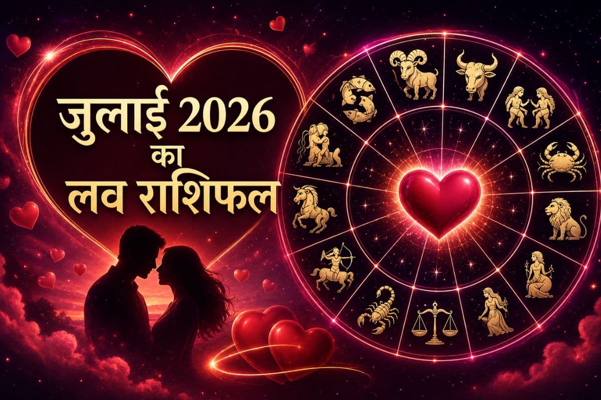 मेष से लेकर मीन राशि के जातकों में से किसे मिलेगी लव लाइफ की खुशखबरी? पढ़ें जुलाई 2026 का मासिक प्रेम राशिफल