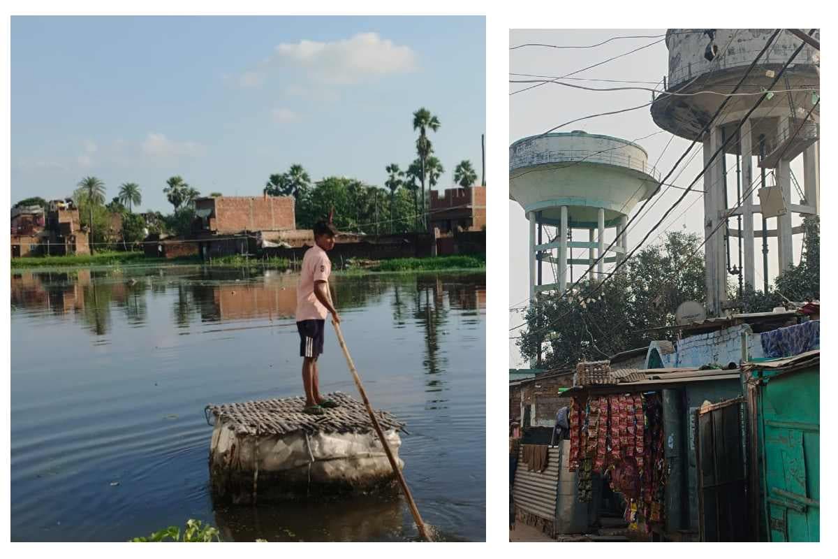 Waterlogging Crisis Sitamarhi: वार्ड-17 की बदहाली, दो-दो जलमीनारें फेल, नाव और चचरी के सहारे कट रही लोगों की जिंदगी Waterlogging Crisis Sitamarhi: वार्ड-17 की बदहाली, दो-दो जलमीनारें फेल, नाव और चचरी के सहारे कट रही लोगों की जिंदगी