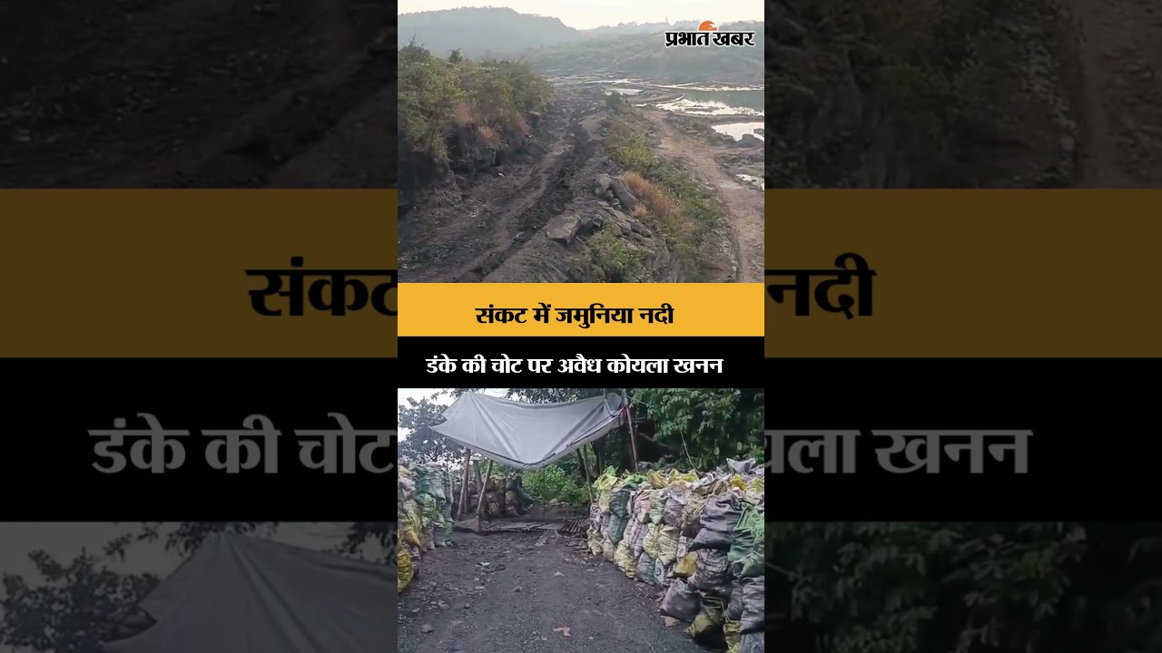 Dhanbad में खुला अवैध कोयला खनन का बड़ा खेल | Jamunia River in Danger | Illegal Mining | Shorts
