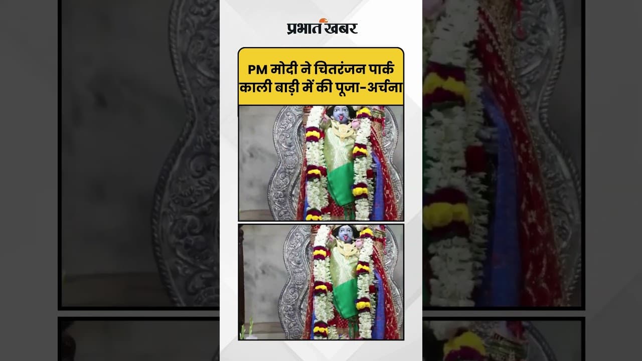 PM Modi ने Chittaranjan Park काली बाड़ी मंदिर में की पूजा-अर्चना | Temple Visit | PM Modi |