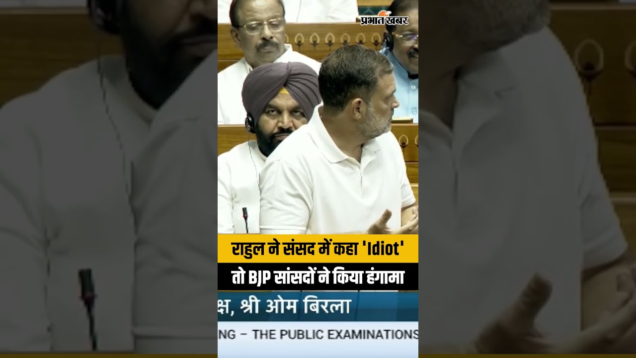 Rahul Gandhi ने संसद मे कहा Idiot | Parliament News