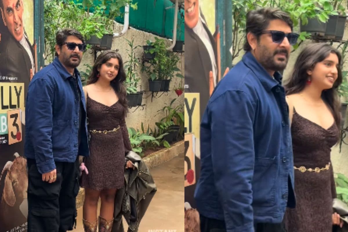 Jolly LLB 3 के प्रीमियर में बेटी संग पहुंचे अरशद वारसी, वायरल वीडियो देख लोग बोले- बिलकुल पिता पर गई है