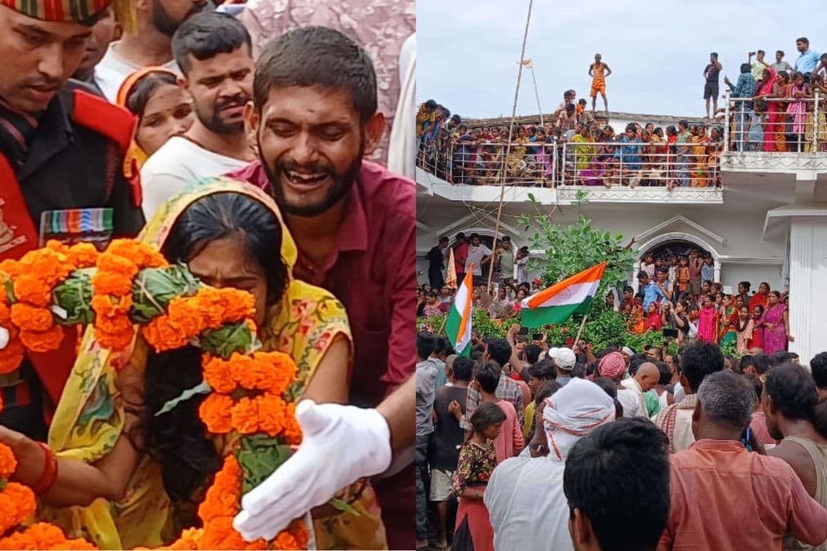 4 महीने में छूटा फौजी पति का साथ, बिहार में शहीद को दी गयी अंतिम विदाई तो रोया पूरा गांव