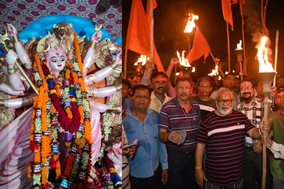 चक्रधरपुर की अनोखी और ऐतिहासिक दुर्गा पूजा, विशाल मशाल जुलूस के साथ होती है मां दुर्गा की विदाई