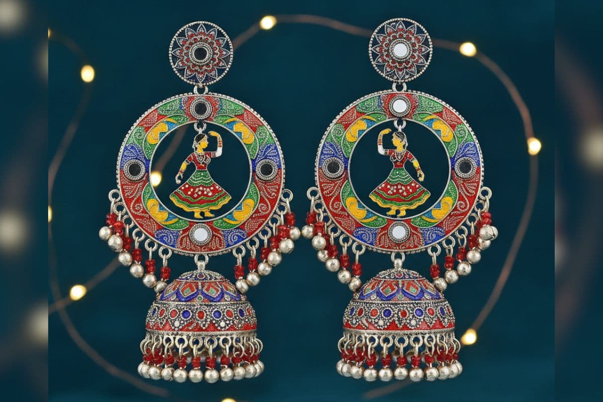 Latest Garba Earring Designs 2025 (1)