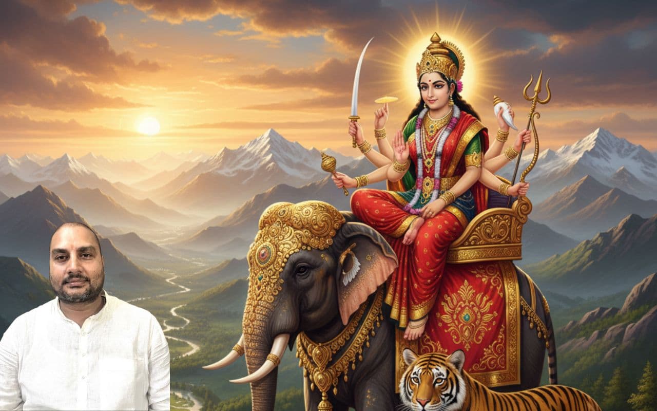Navratri 2025: समृद्धि और सौभाग्य लाएंगी गजवाहिनी मां जगदम्बा