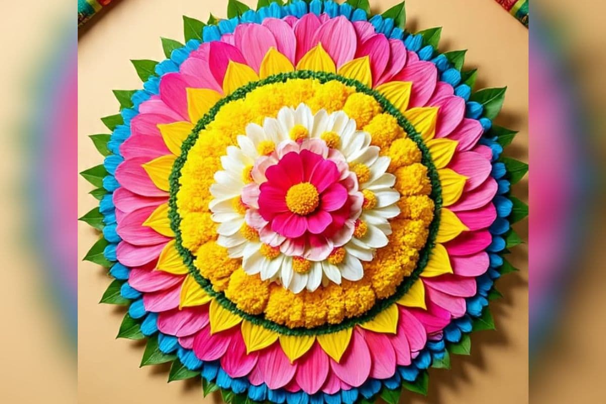 Onam Pookalam Design