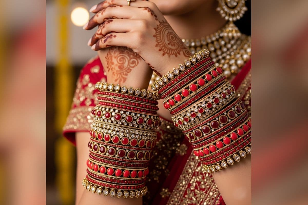 Red Bangles Design: हाथों में स्टाइल और ग्लैमर बढ़ाएं, यहां देखें लाल चूड़ियों के लेटेस्ट और ट्रेंडी डिजाइन