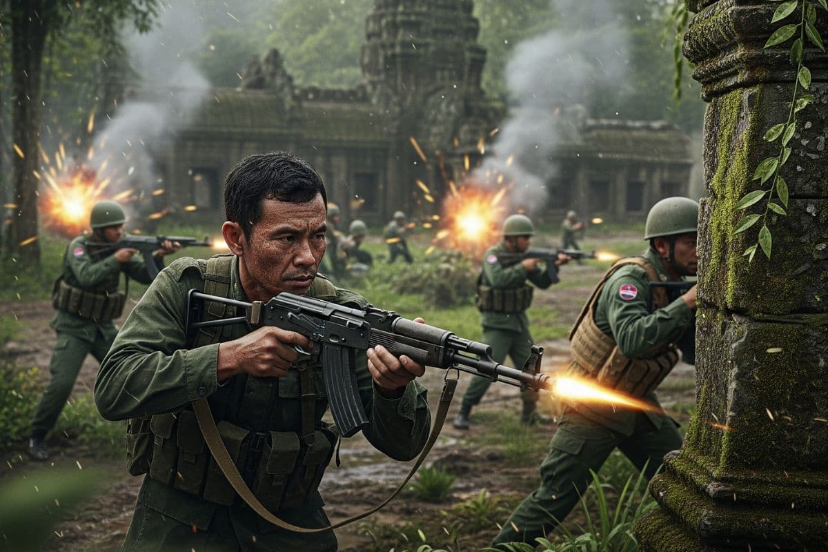 Watch Video: थाईलैंड–कंबोडिया बॉर्डर पर फिर बवाल, आंसू गैस, रबर बुलेट और पत्थरबाजी से दहला इलाका, 23 लोग लहूलुहान