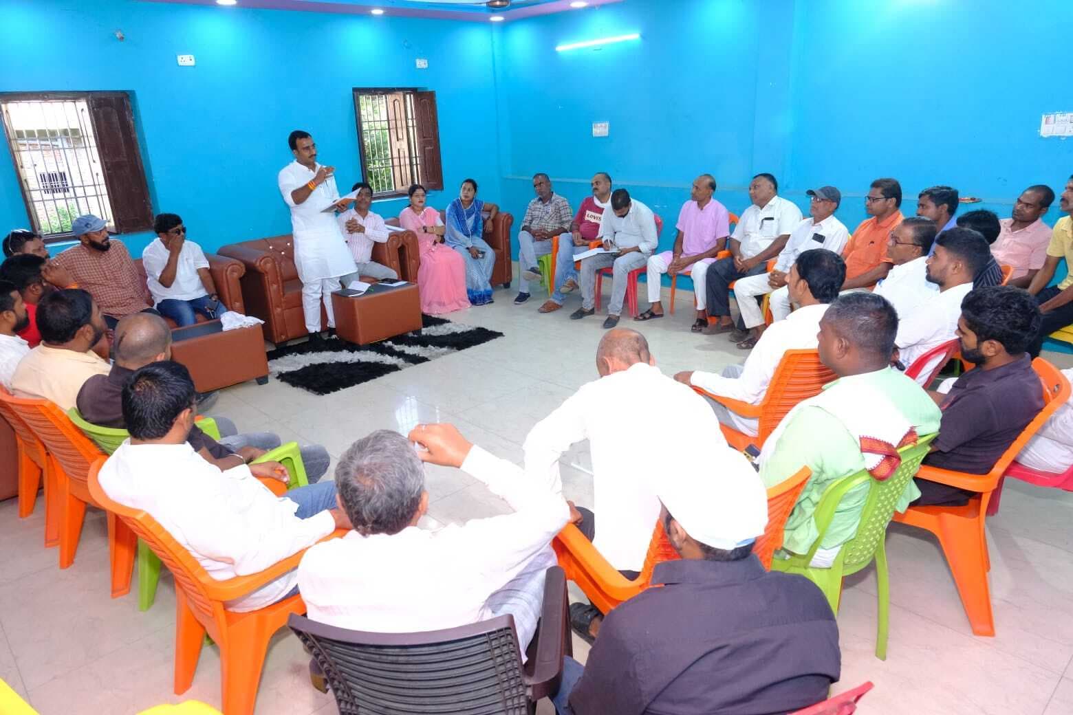 विधानसभा क्षेत्र स्तरीय कार्यकर्ता सम्मेलन की तैयारी को लेकर एनडीए की हुई बैठक