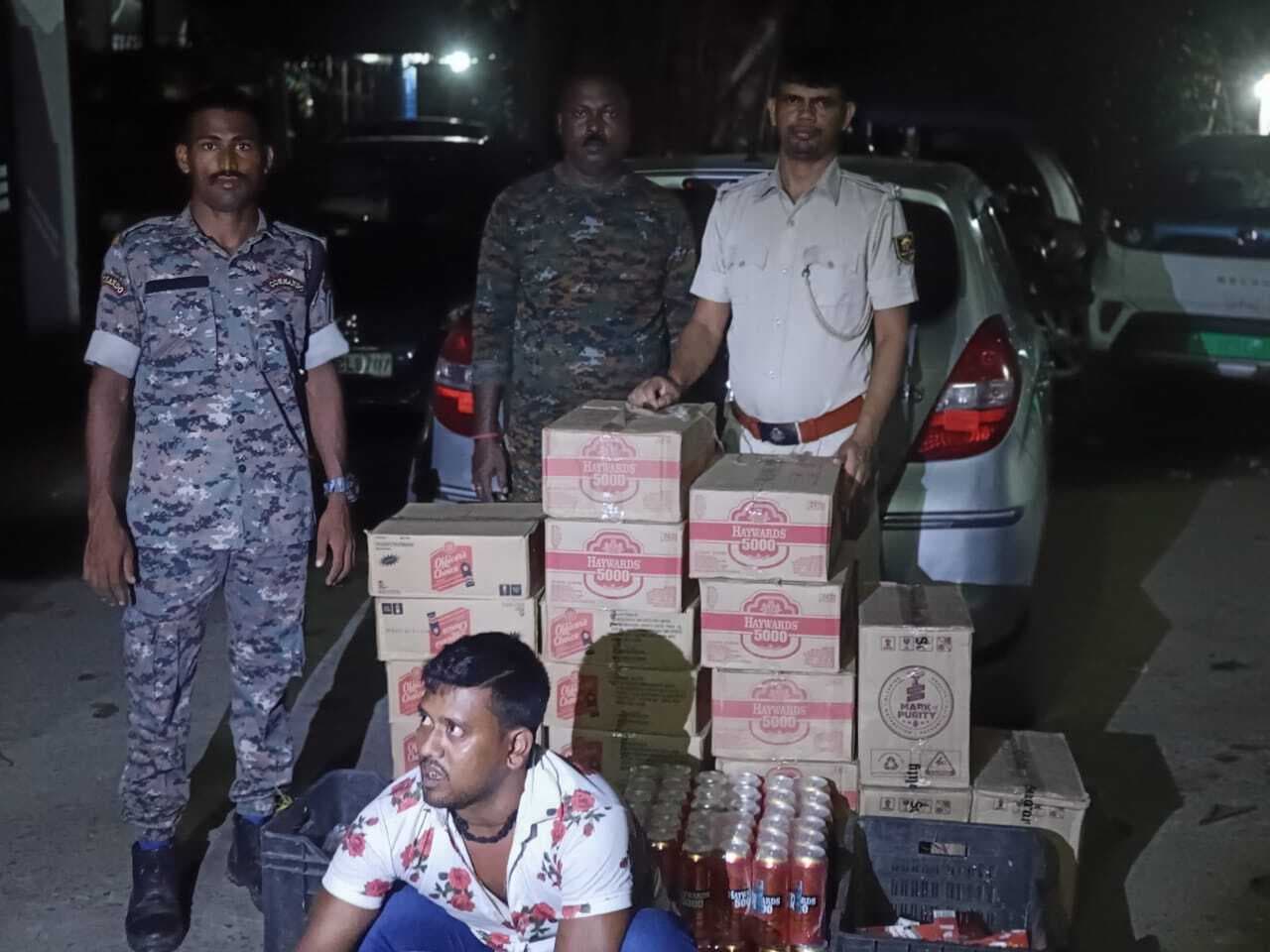 260.300 लीटर विदेशी शराब जब्त, एक तस्कर गिरफ्तार