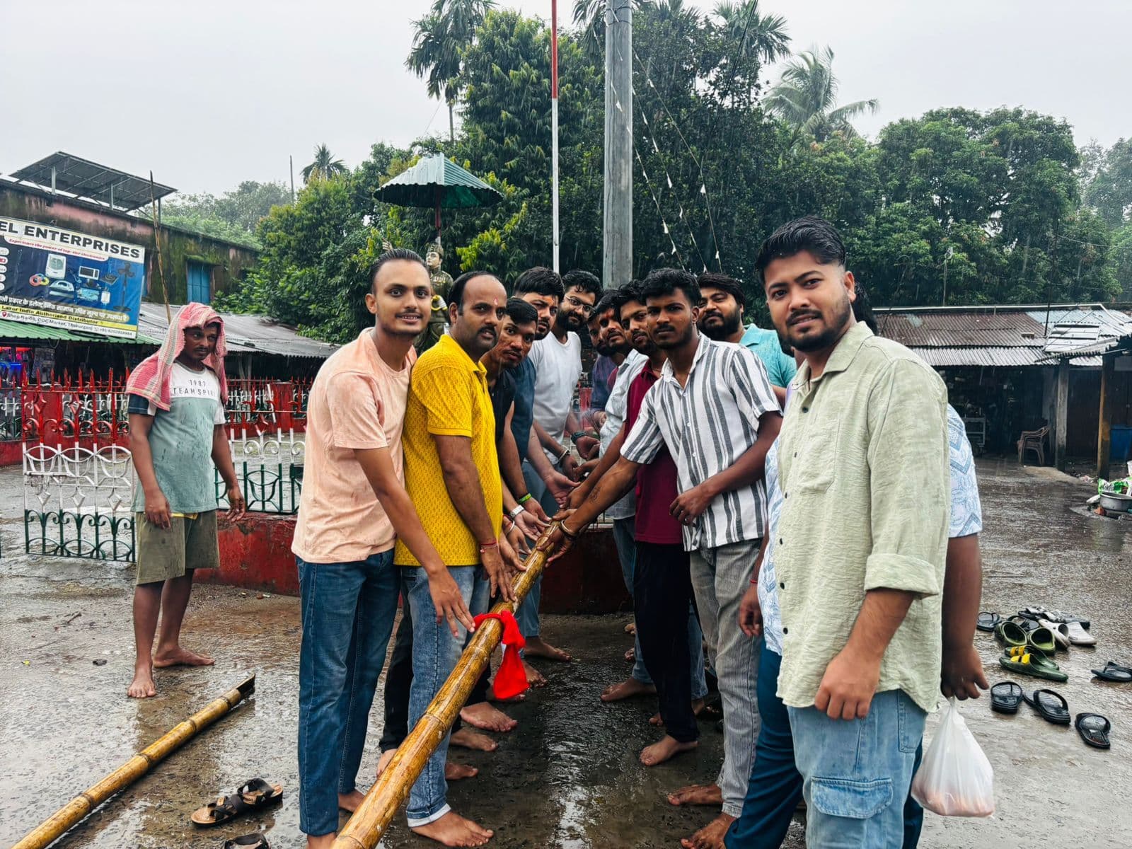 दुर्गा पूजा की तैयारी शुरू, बिललबी क्लब ने किया खूंटी पूजन