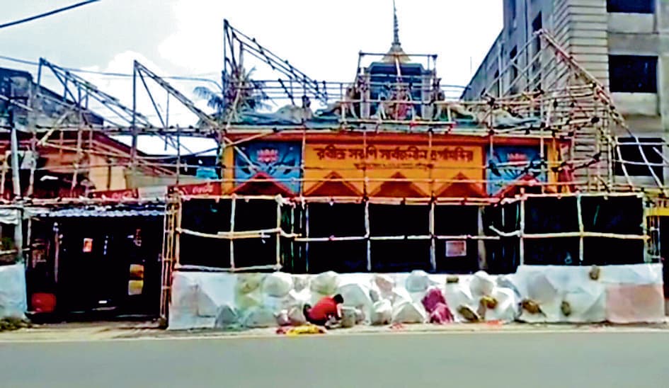 बांकुड़ा के रवींद्रसरणी दुर्गापूजा मंडप में दिखेगा प्रकृति-प्रेम