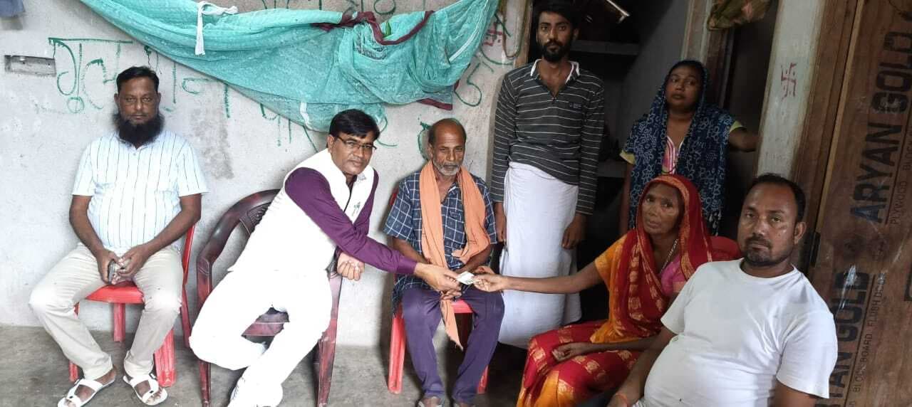 पीड़ित परिवार को मुख्यमंत्री कबीर अंत्येष्टि योजना का मिला लाभ