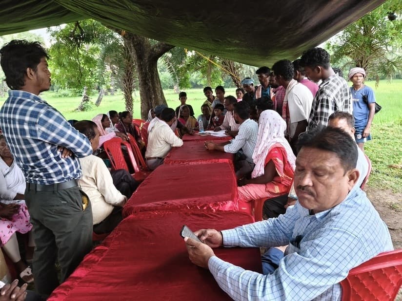 राजमहल कोल परियोजना के विस्तार को लेकर भेरेंडा में हुई ग्राम सभा