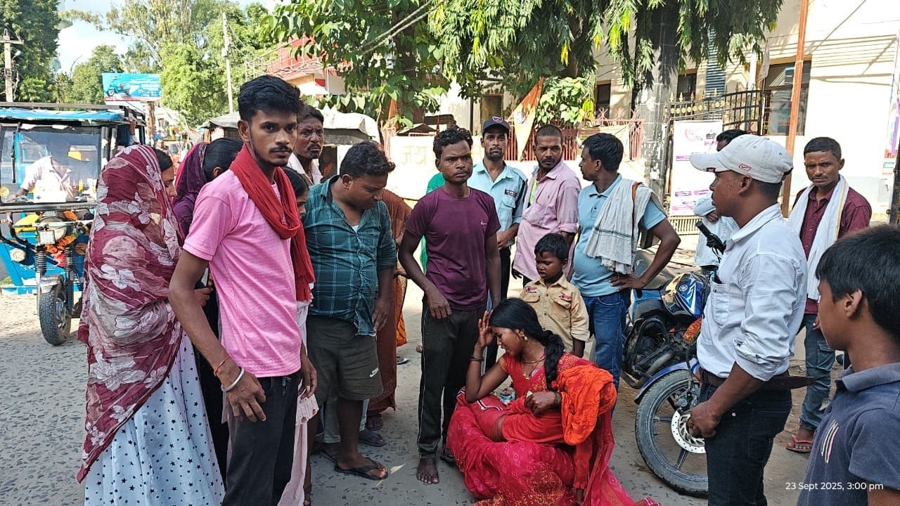 सड़क हादसे में बच्ची की गयी जान