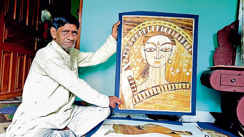 मलियारा के समरेंद्र की कलाकृति बढ़ायेगी बेंगलुरू के दुर्गा मंडप की शोभा