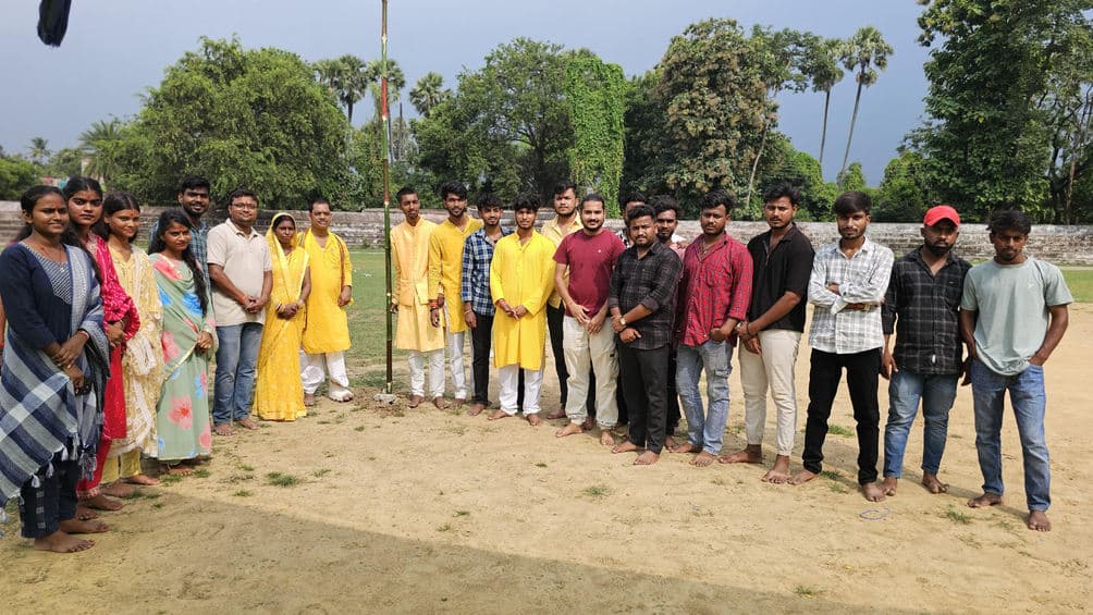 गरबा नाइट को लेकर भूमि पूजन के साथ आयोजन की हुई विधिवत शुरुआत