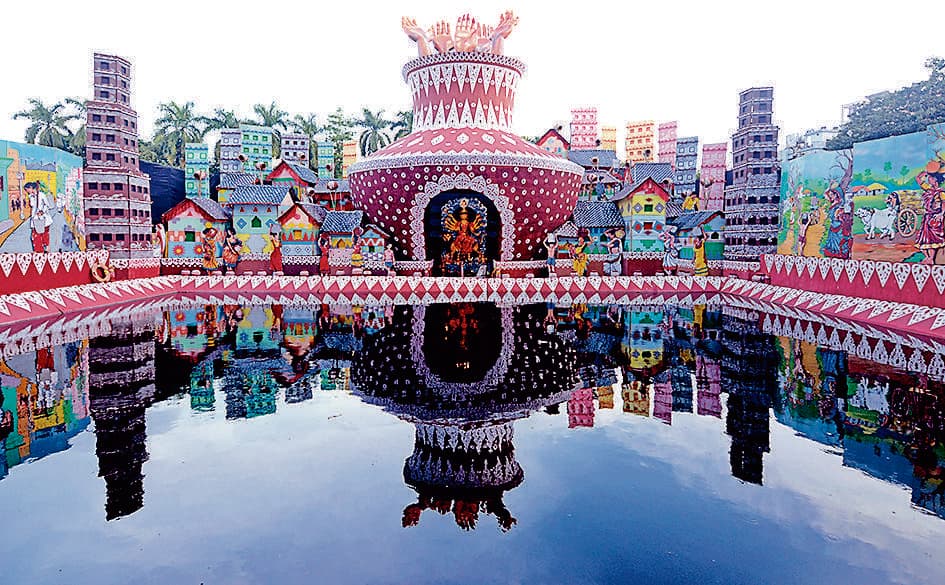 पद्मपुकुर यूथ एसोसिएशन ने जल संकट को बनाया थीम