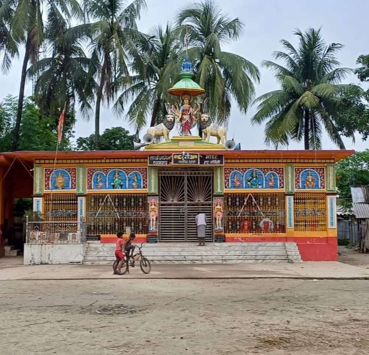 सोनैली श्यामागढ़ शुक्र हाट में अवस्थित मां दुर्गा के मंदिर की महिमा है निराली