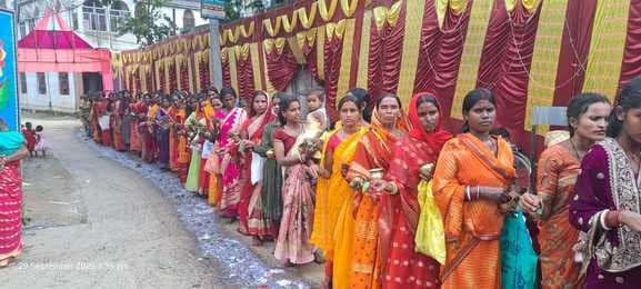 गोड्डा में भक्ति और श्रद्धा के साथ सम्पन्न हुई मां दुर्गा की सप्तमी पूजा