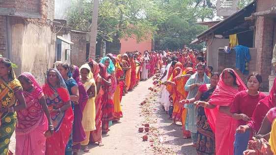 27 हजार श्रद्धालुओं ने झाड़ू, छर्रा व दंड पूजन कर की मां दुर्गा की आराधना