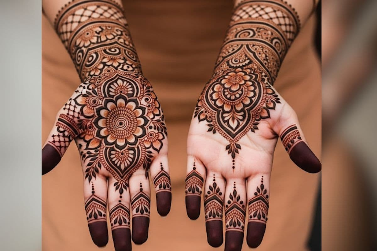 full hand mehndi design