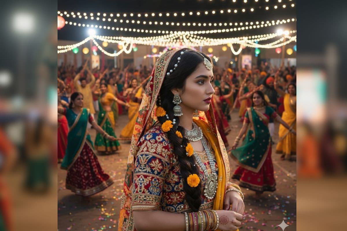 latest navratri hairstyle