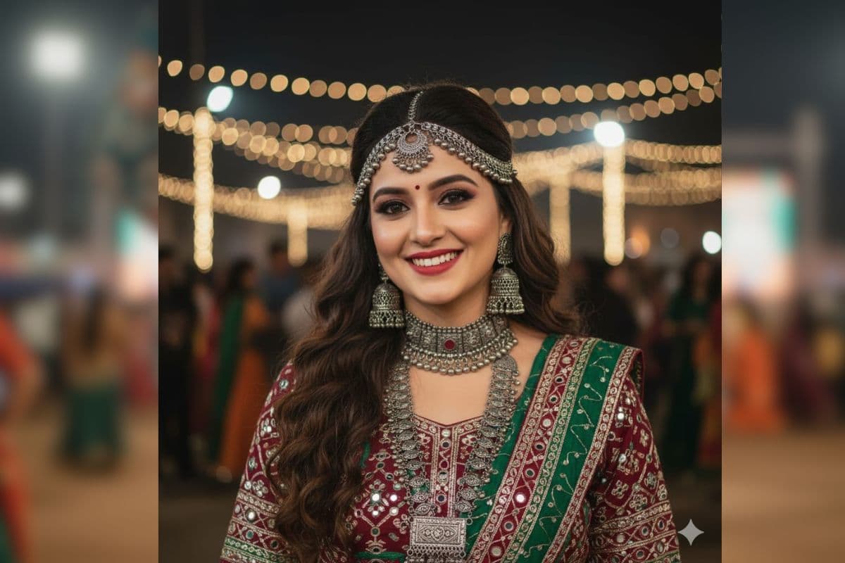 latest navratri hairstyle