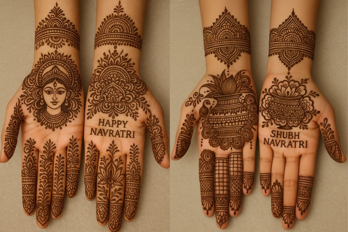 Navratri Mehndi Design: नवरात्रि लुक को बनाएं और भी खास, मॉडर्न AI मेहंदी डिजाइन्स के साथ