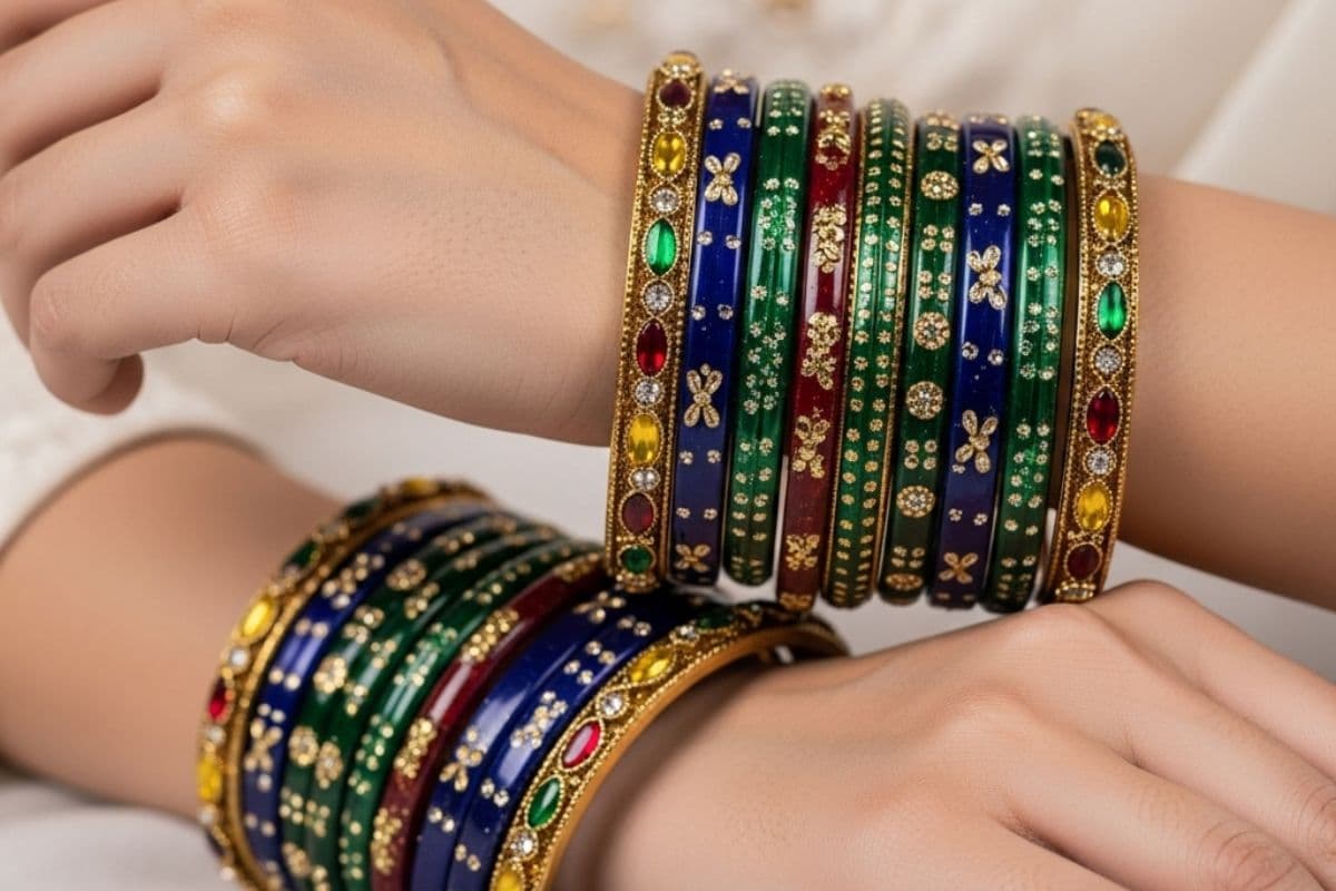 multi colour bangle design