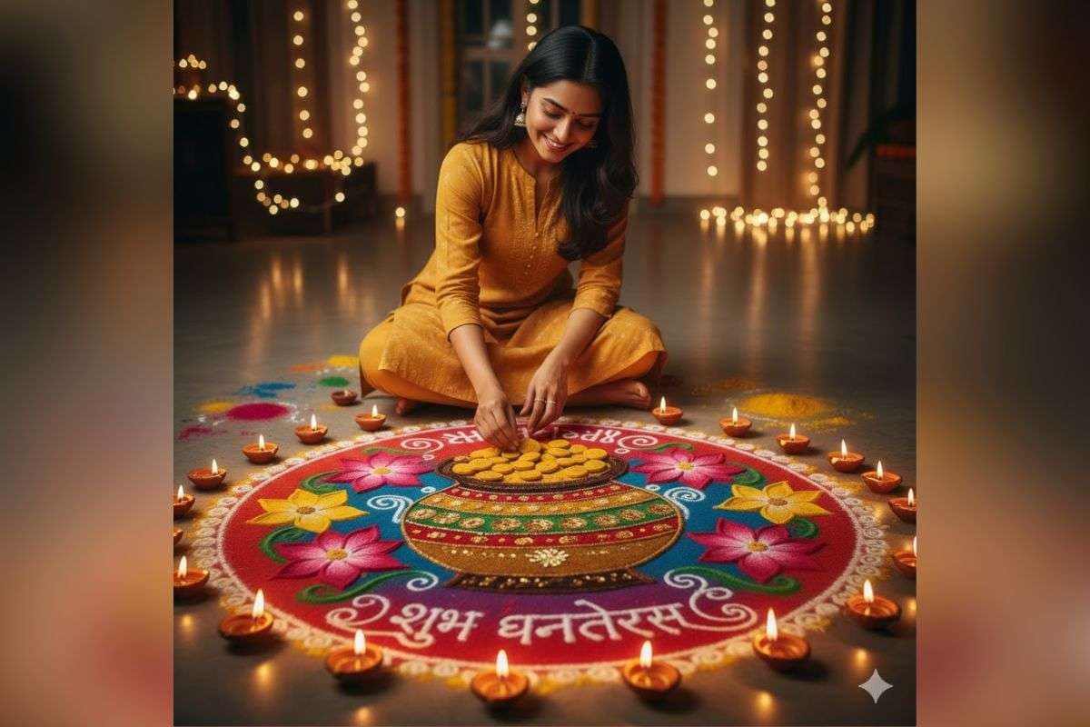 इस धनतेरस AI रंगोली से सजाइए अपना घर, ट्राई करें ये ट्रेंडिंग डिजाइन्स, दीयों संग जगमगा जाएगी आपकी दहलीज