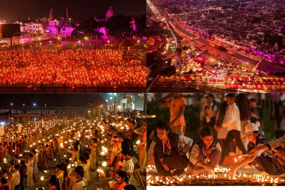 Deepotsav in Ayodhya: 26 लाख से ज्यादा दीयों से जगमगा उठी अयोध्या, मन मोह लेगा ऐसा दीपोत्सव, देखें तस्वीरें
