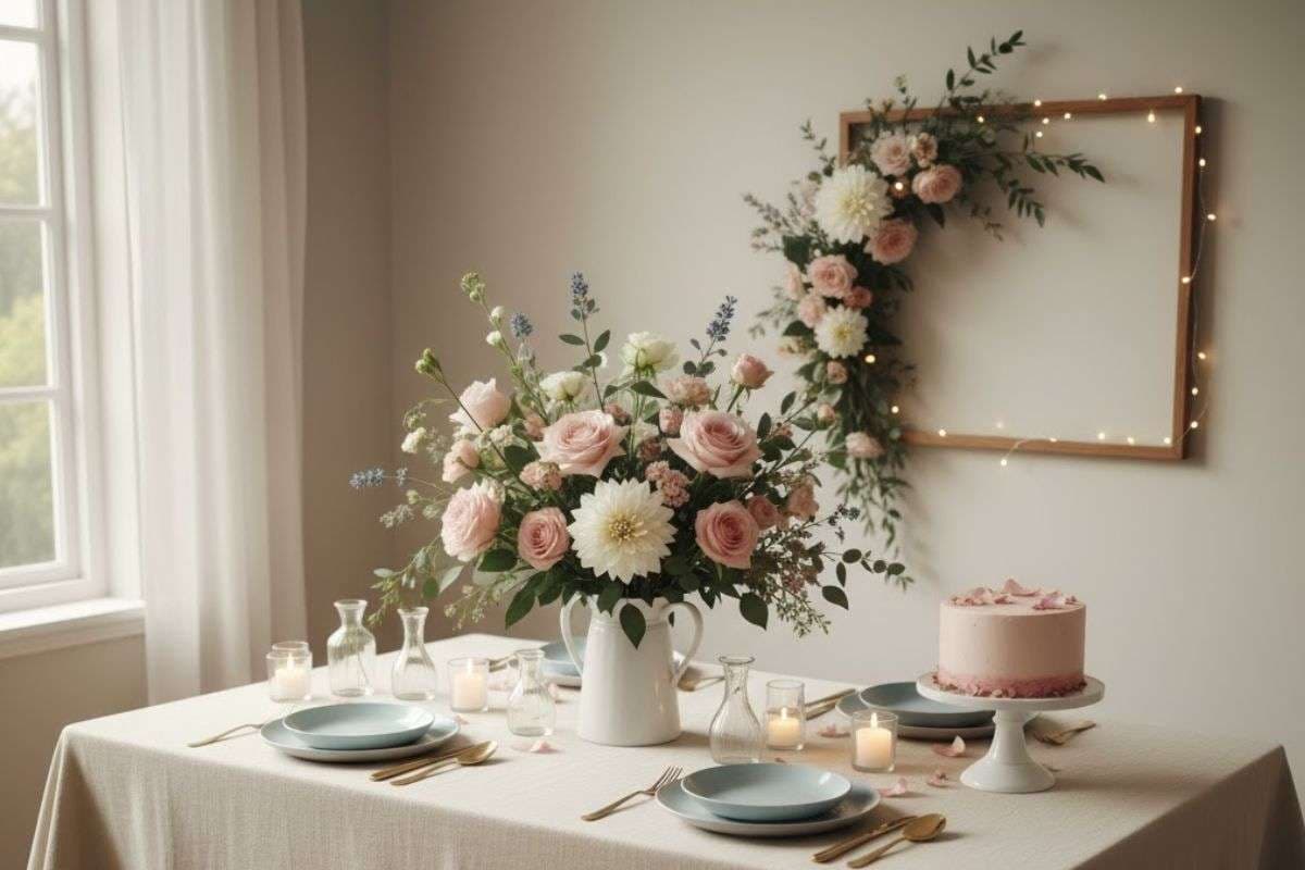 Birthday flower decoration ideas at home