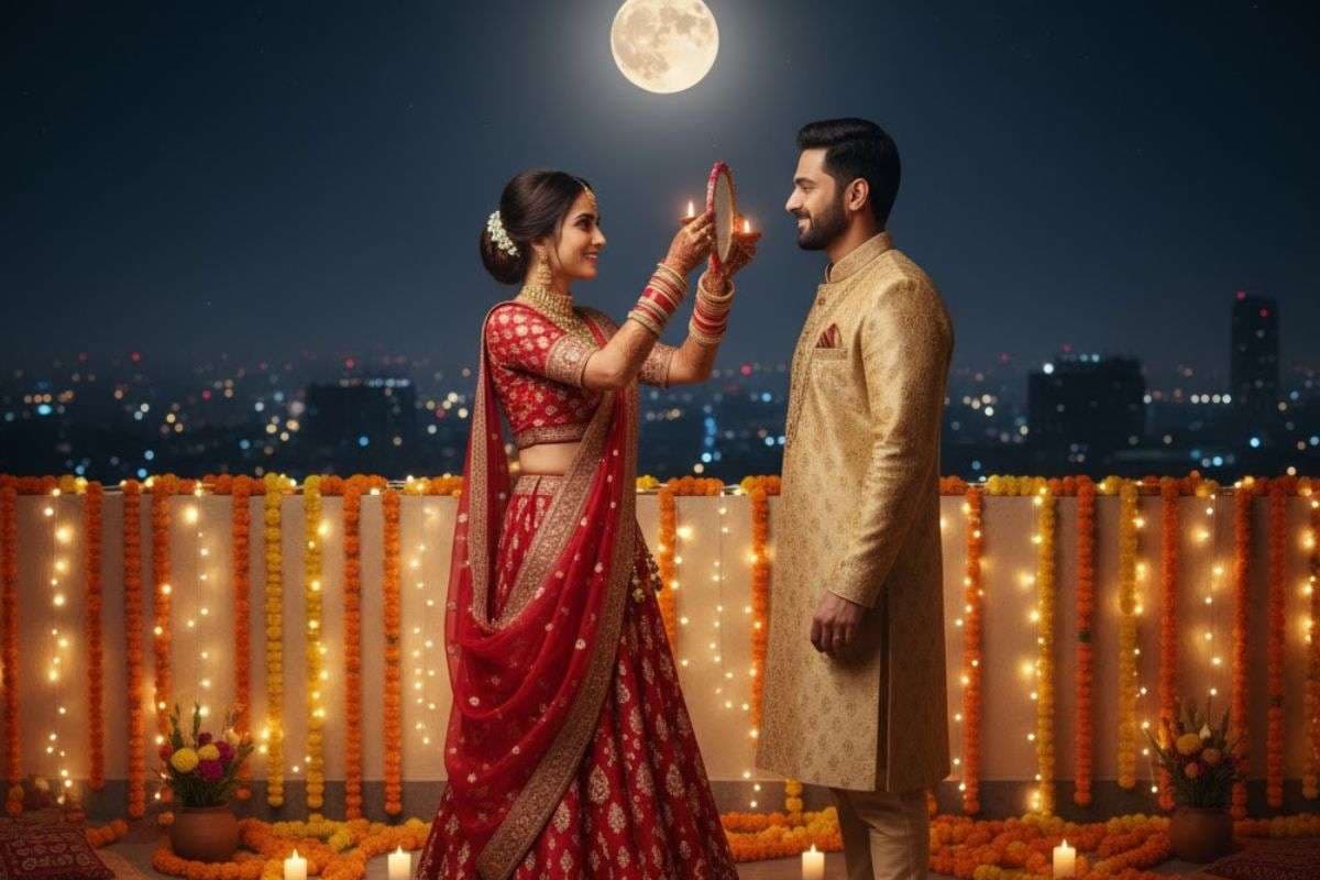 Karwa Chauth Gemini Image Prompt: AI से बनवाएं करवा चौथ स्पेशल इमेज, स्टेटस में लगाएं चार चांद