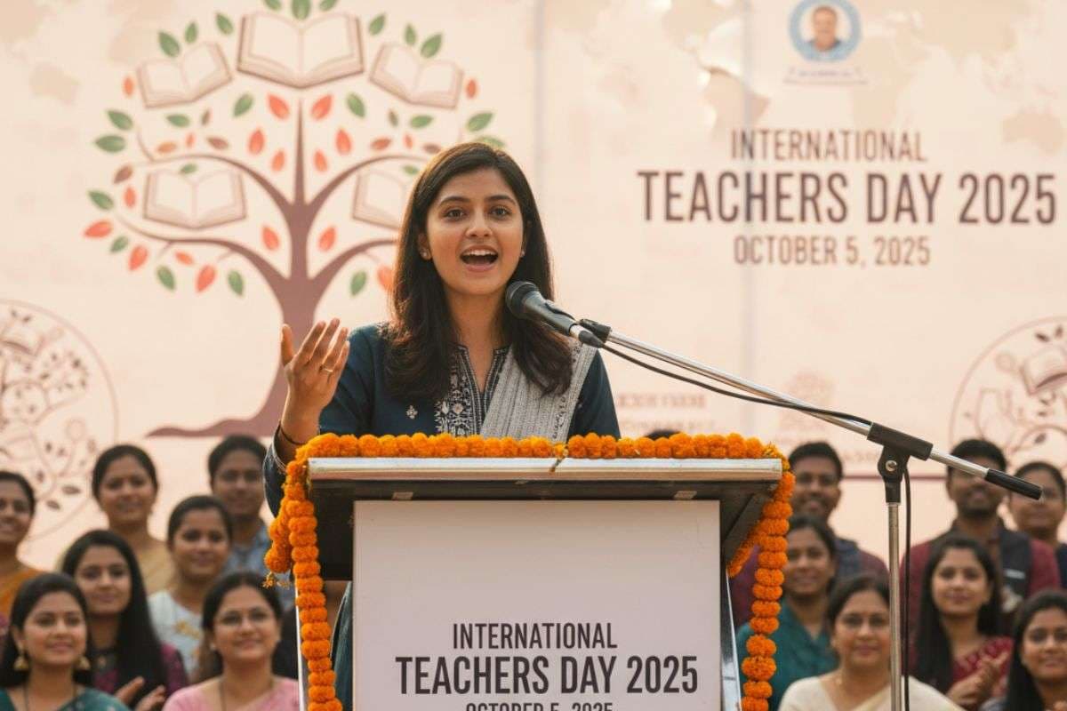 International Teachers Day 2025 Speech: विश्व शिक्षक दिवस पर भाषण ऐसे दें, तालियों से होगा स्वागत