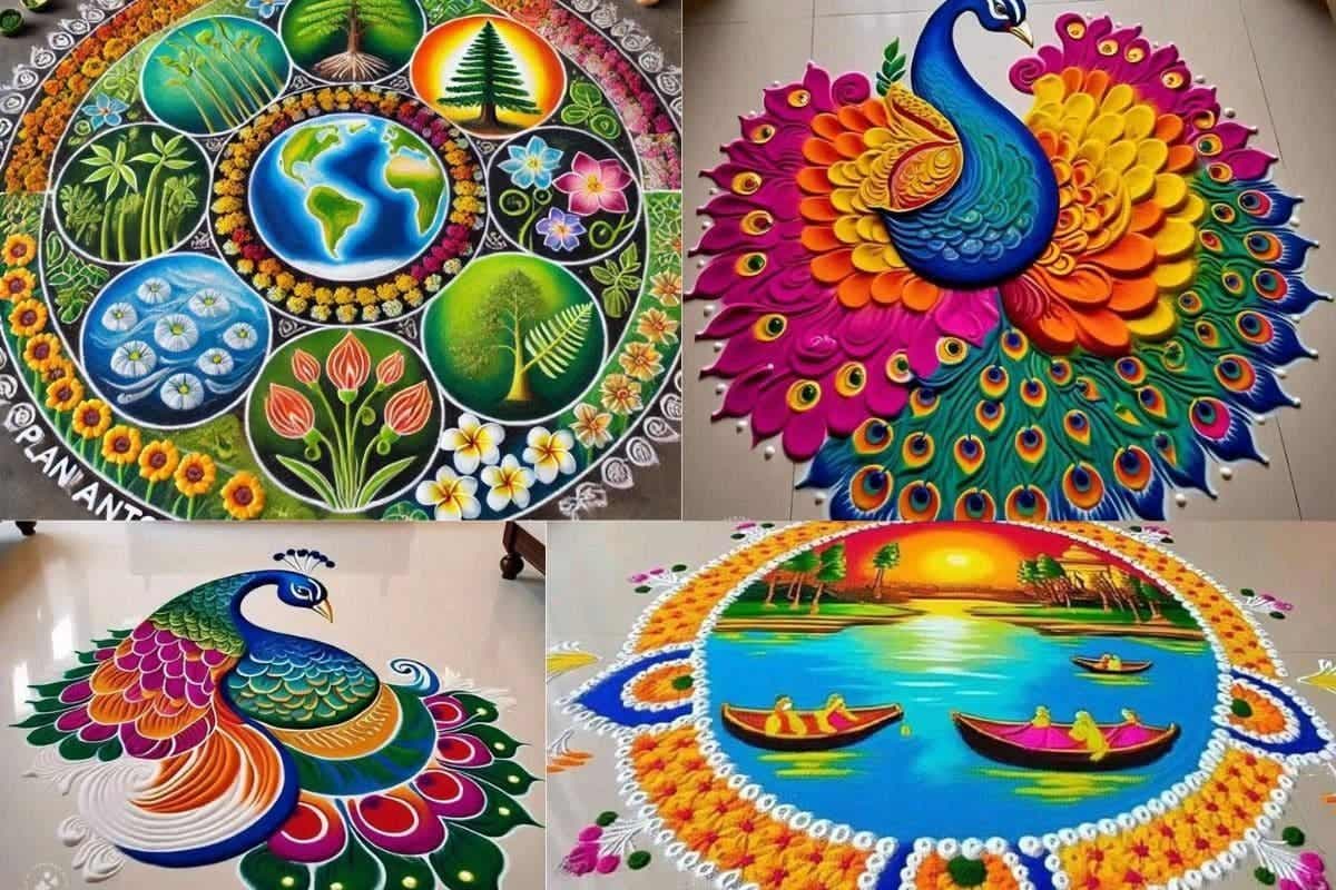 Rangoli Designs for School Competition: मिनटों में बनाएं सुंदर, क्रिएटिव और प्रतियोगिता जीतने वाली रंगोली डिजाइन्स