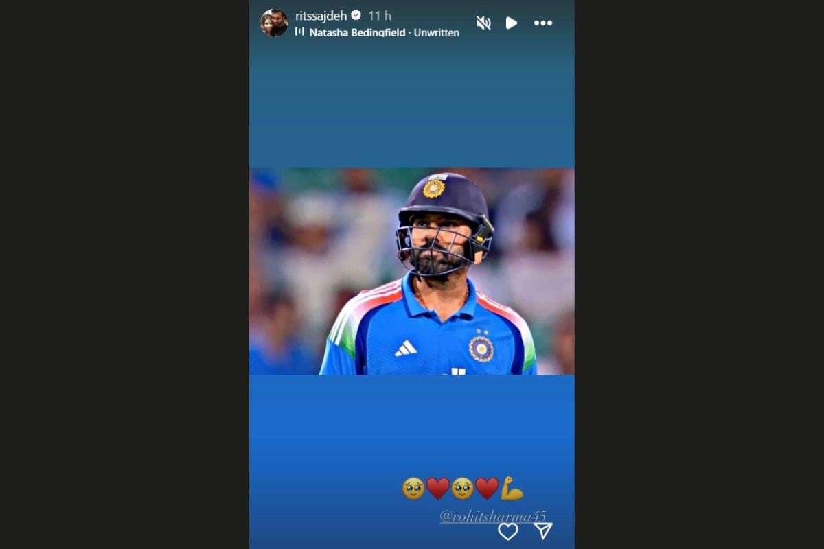 Ritika Sajdeh Instagram Story on Rohit Sharma Century