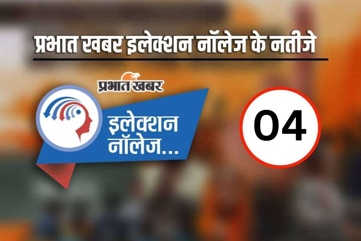 Prabhat Khabar’s Election Knowledge: प्रभात खबर के इलेक्शन नॉलेज सीरीज-4 का सही जवाब और विजेताओं की सूची