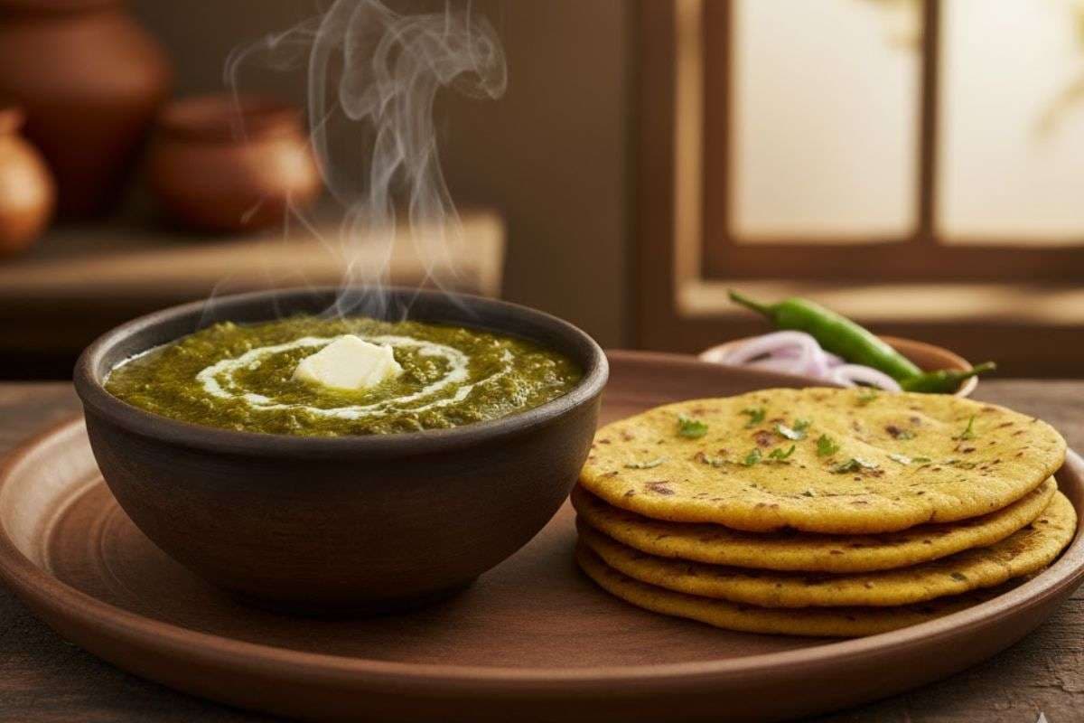 Winter Special Recipe: सर्दियों की ठंडी सुबह में लें गरमा-गरम मक्के की रोटी और सरसों के साग का मजा, नोट करें आसान रेसिपी