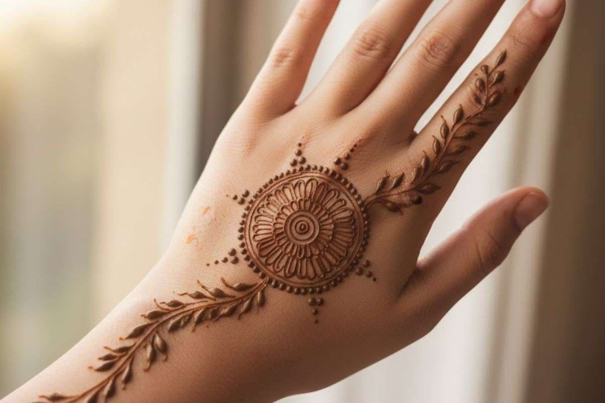 minimal mehndi design
