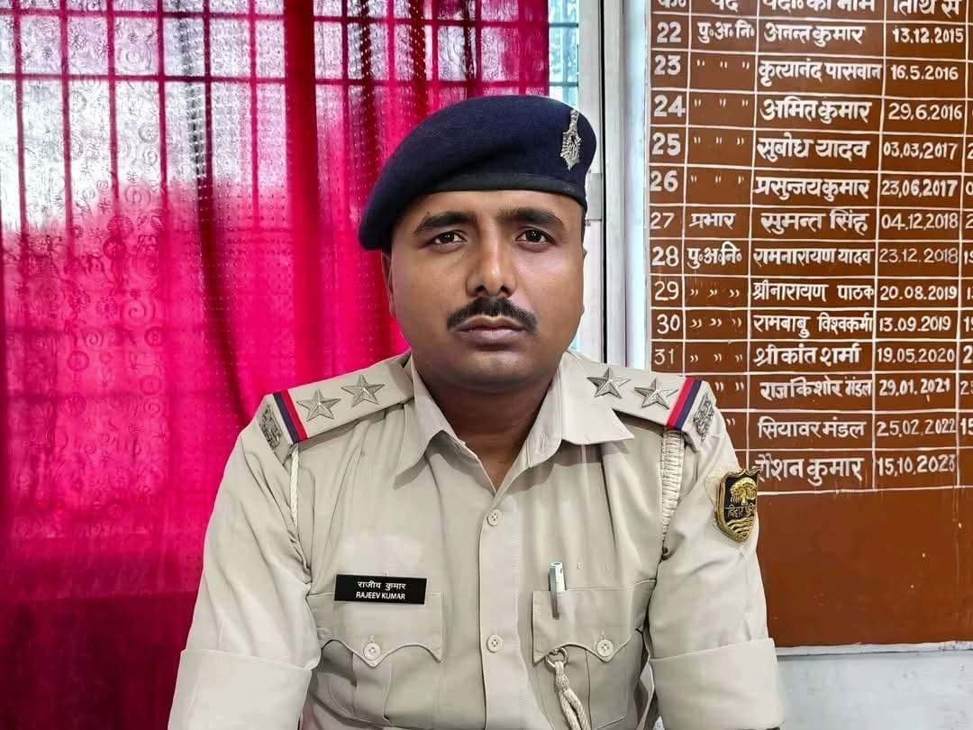 शंकरपुर थानाध्यक्ष ने दिया योगदान