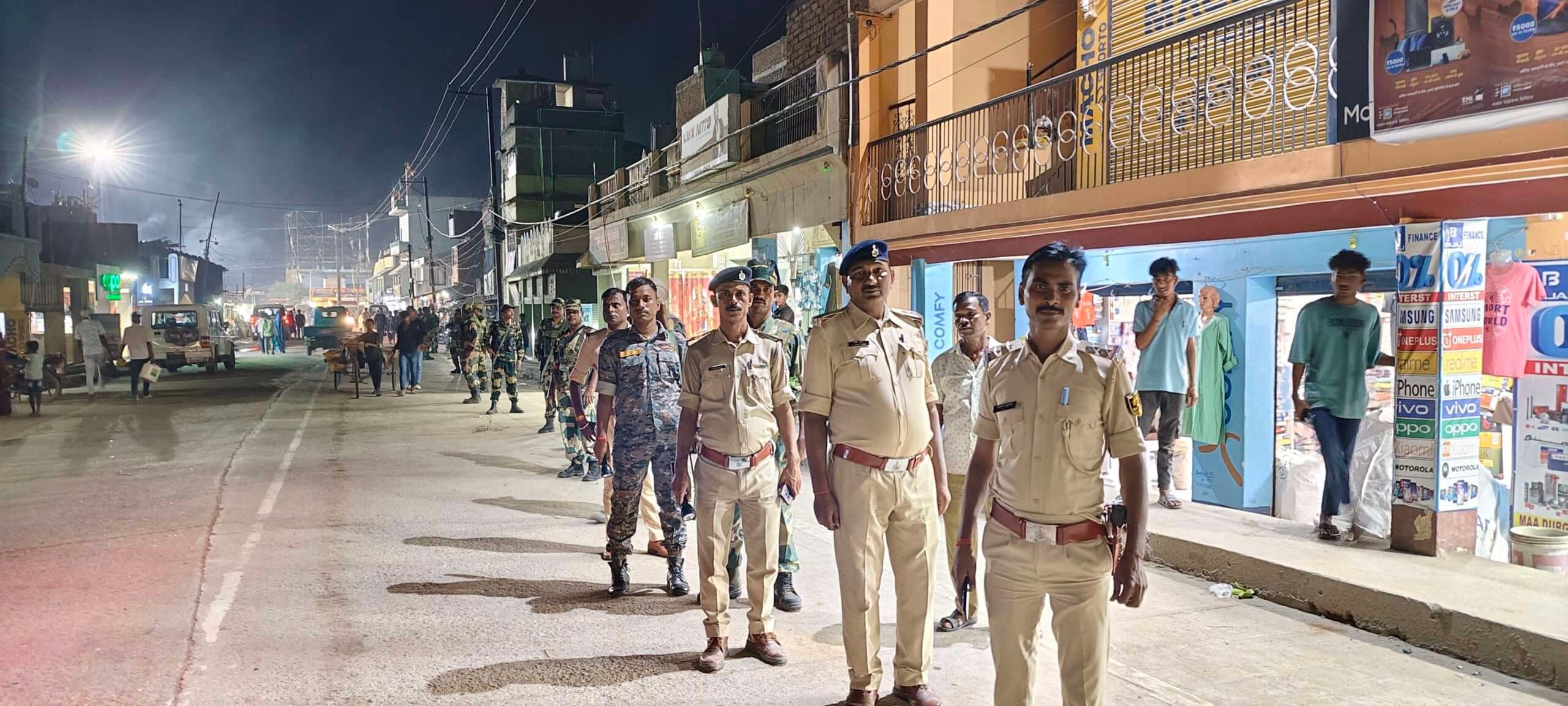 Bhagalpur news विस चुनाव को लेकर निकला फ्लैग मार्च